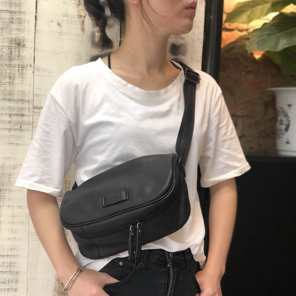 Women's Fashion Korean Vintage Wide Strap Waist Packs