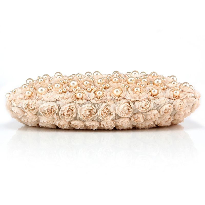 Women's Colorful Moon Dinner Flower Beaded Evening Bags