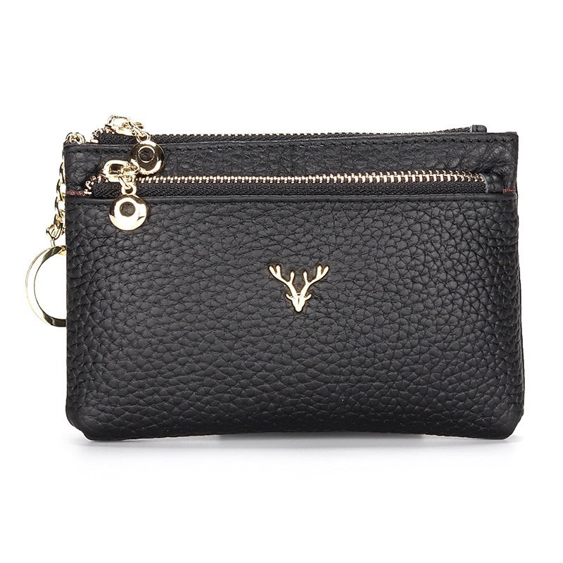 First Layer Cowhide Mini Multifunctional Fashion Hardware Deer Head Purses