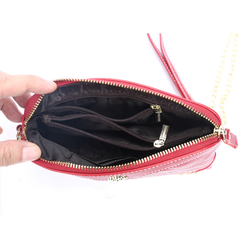 Women's Design Sewing Thread Long Wrist Clutch Shoulder Bags