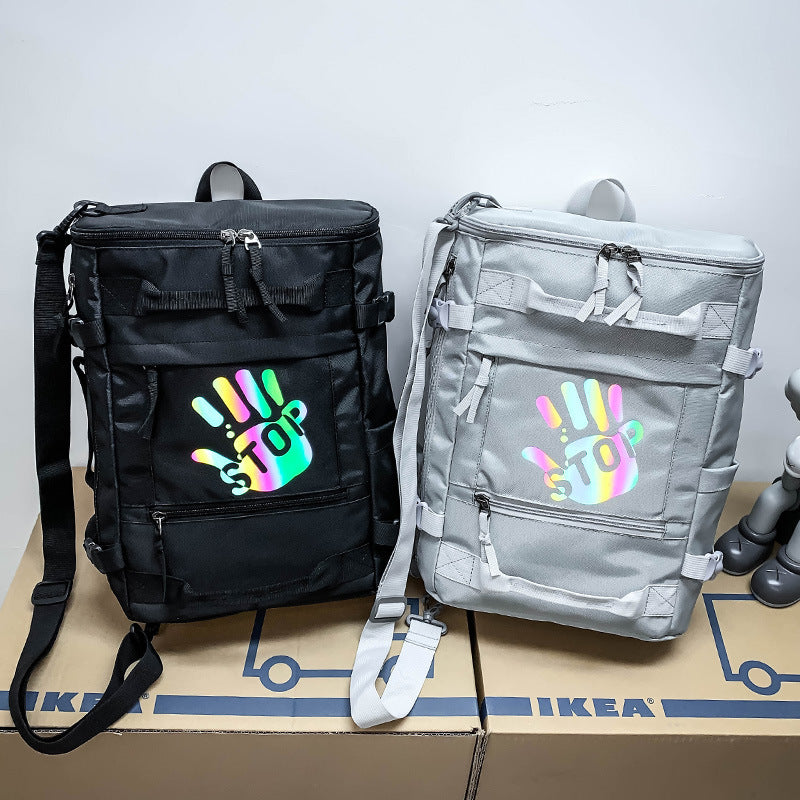 Men's Capacity Luminous Oxford Cloth Waterproof Storage Backpacks