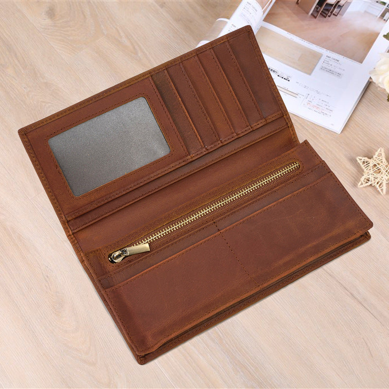 Two Fold Long Multi Slots With Men's Wallets