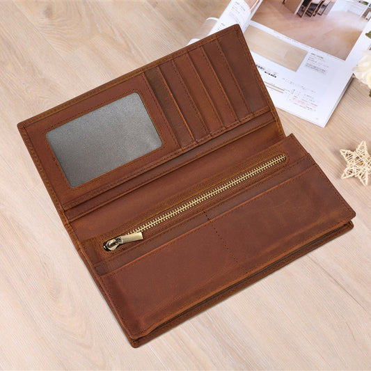 Two Fold Long Multi Slots With Men's Wallets
