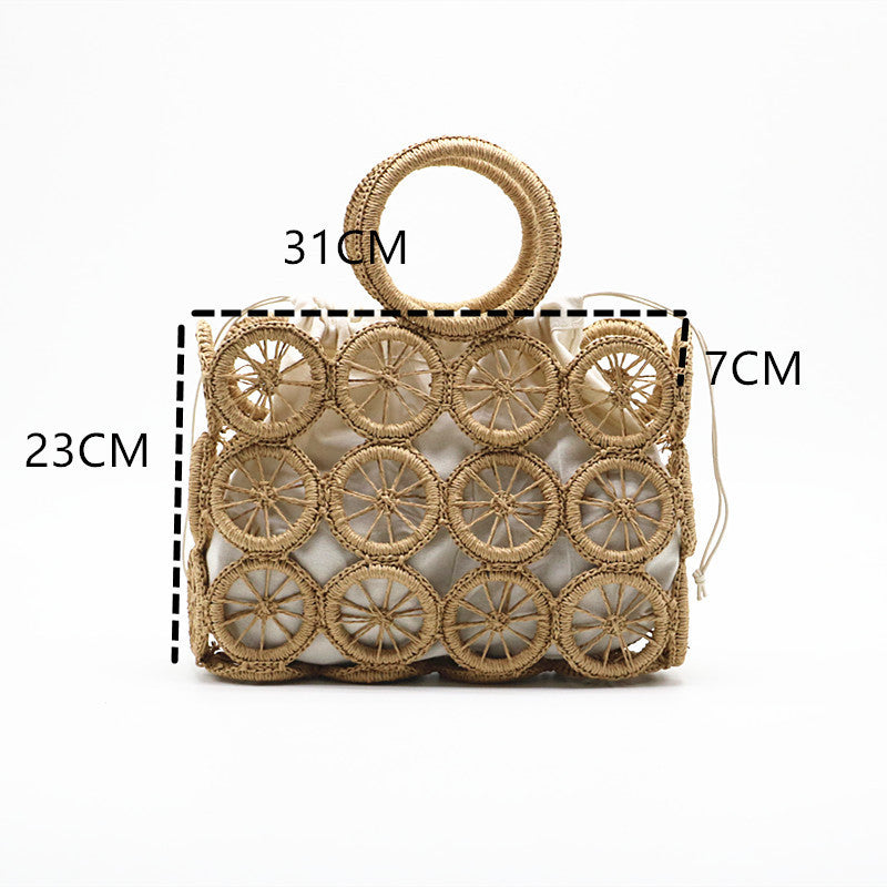 Seaside Vacation Straw Large Capacity Beach Handbags
