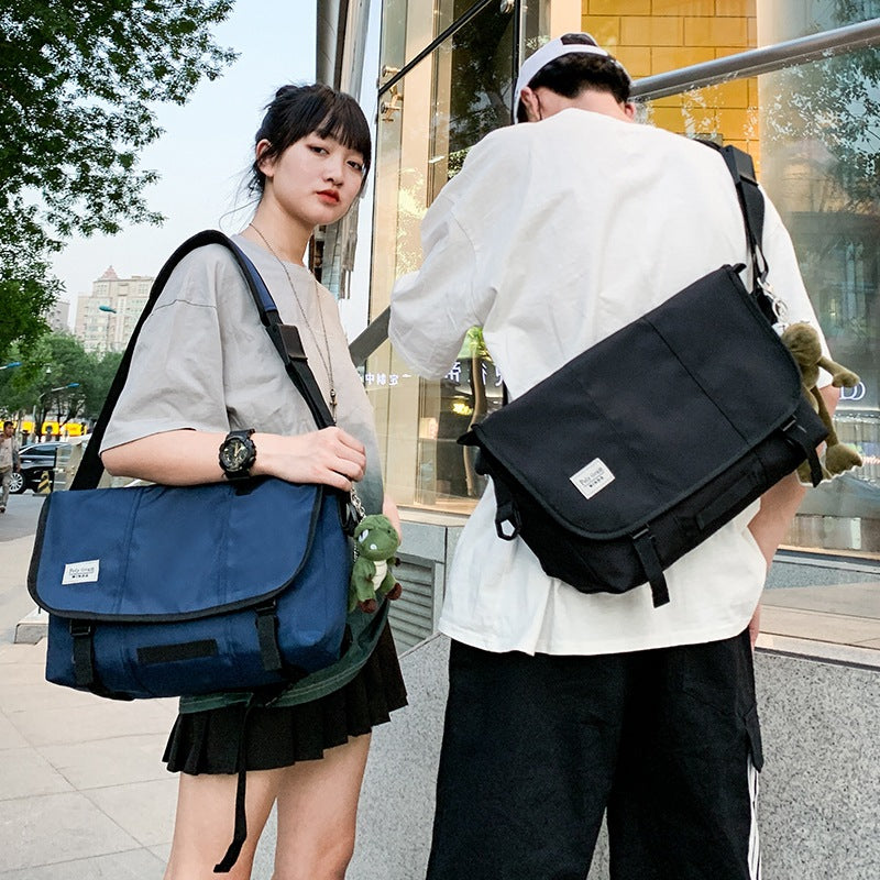 Men's Trendy Contrast Color Nylon Commuting Fashion Men's Messenger Bags