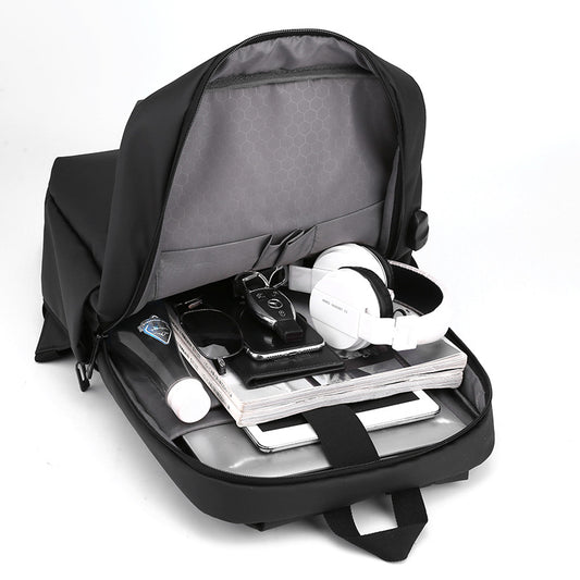 Men's Fashion Waterproof Derm Printing Business Computer Backpacks