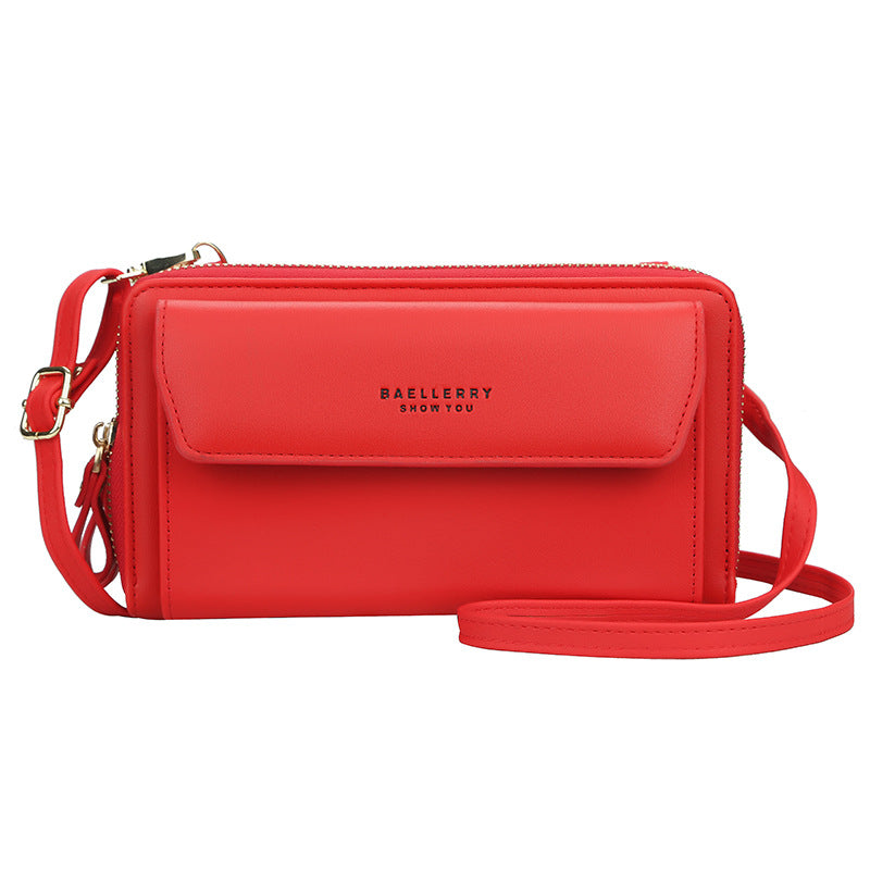Women's Long Korean Double Zipper Fashionable Mobile Ladies Wallet