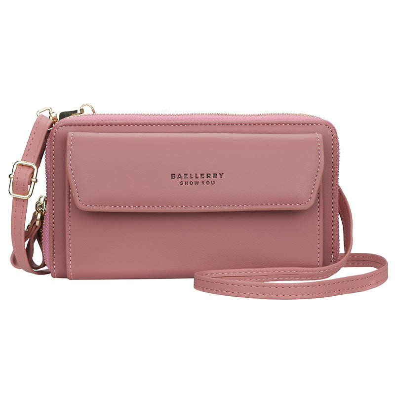 Women's Long Korean Double Zipper Fashionable Mobile Ladies Wallet