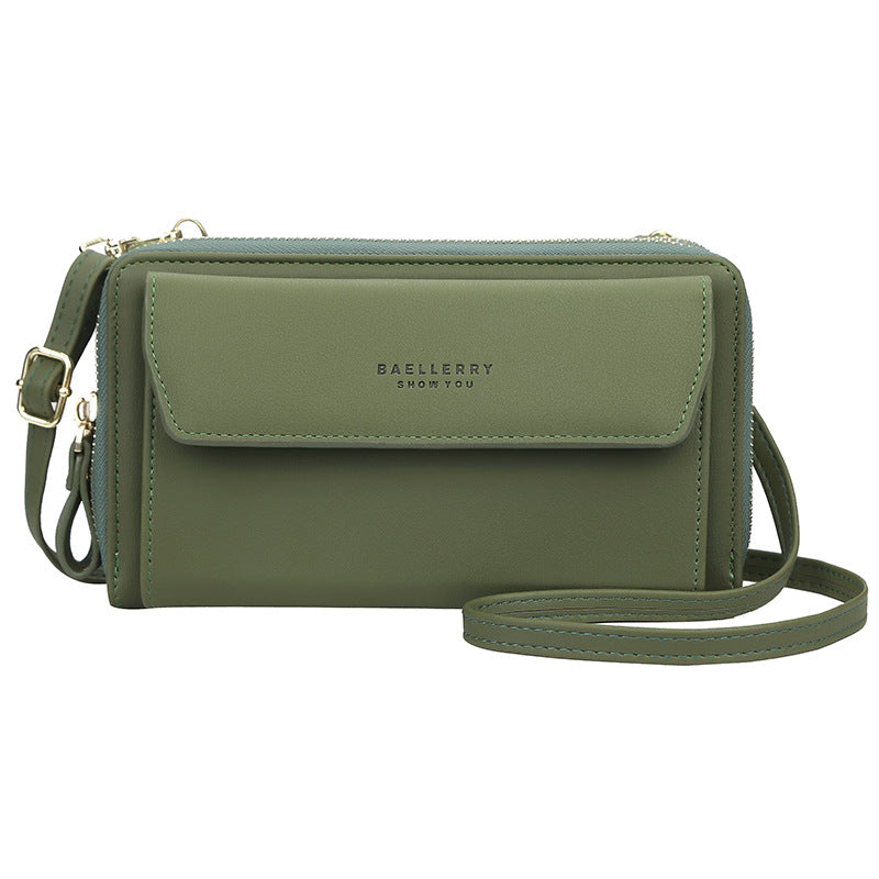 Women's Long Korean Double Zipper Fashionable Mobile Ladies Wallet