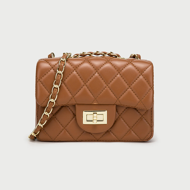 Women's Durable Mini Rhombus Chain Style Crossbody Bags