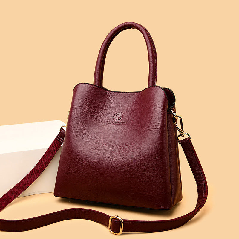 Women's Korean Style Simple Elegant Trendy Mom Handbags