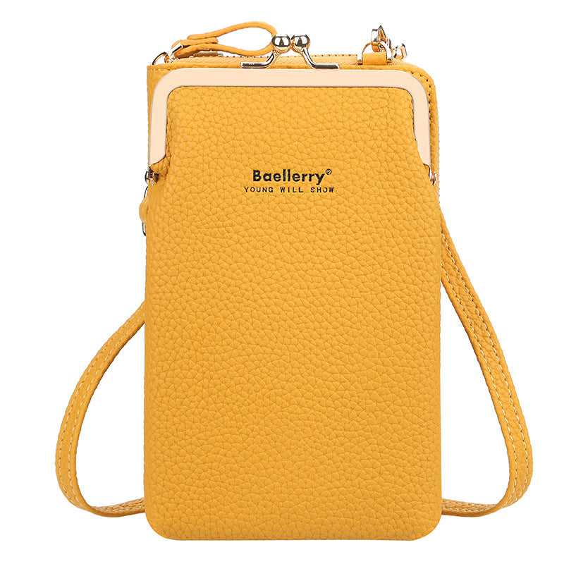 Women's Korean Style Fashion Mid-length Zipper Vertical Bags