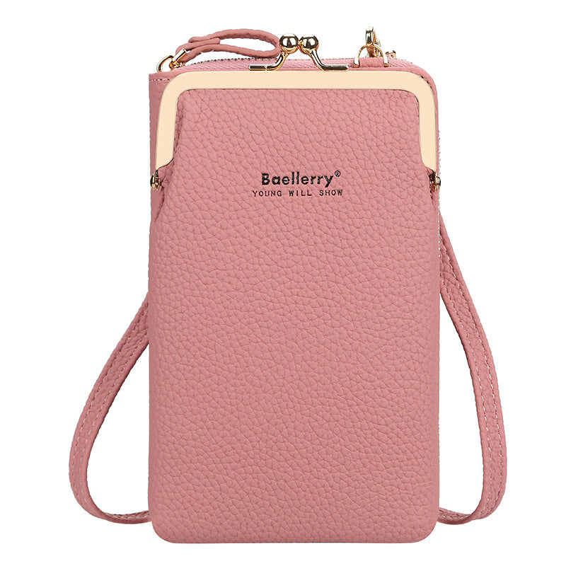Women's Korean Style Fashion Mid-length Zipper Vertical Bags