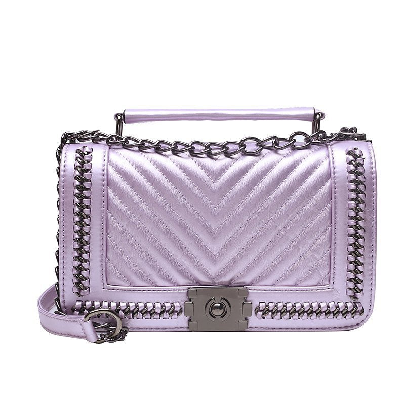 Classic Style Fashion Sewing Line Chain Bags