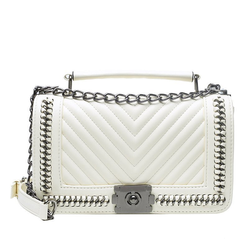 Classic Style Fashion Sewing Line Chain Bags