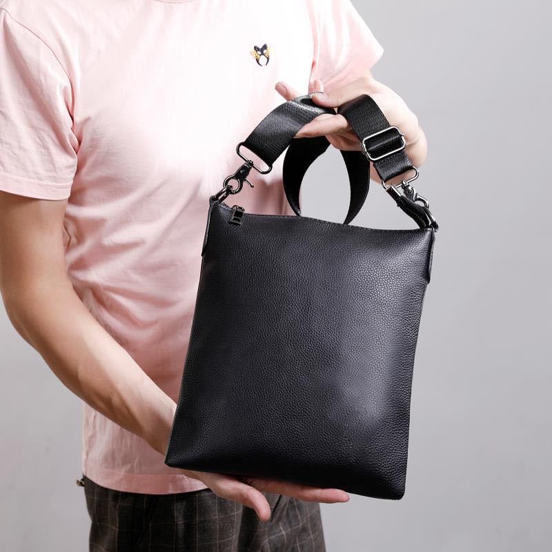 Men's Genuine Leather First Layer Cowhide Trendy Bags
