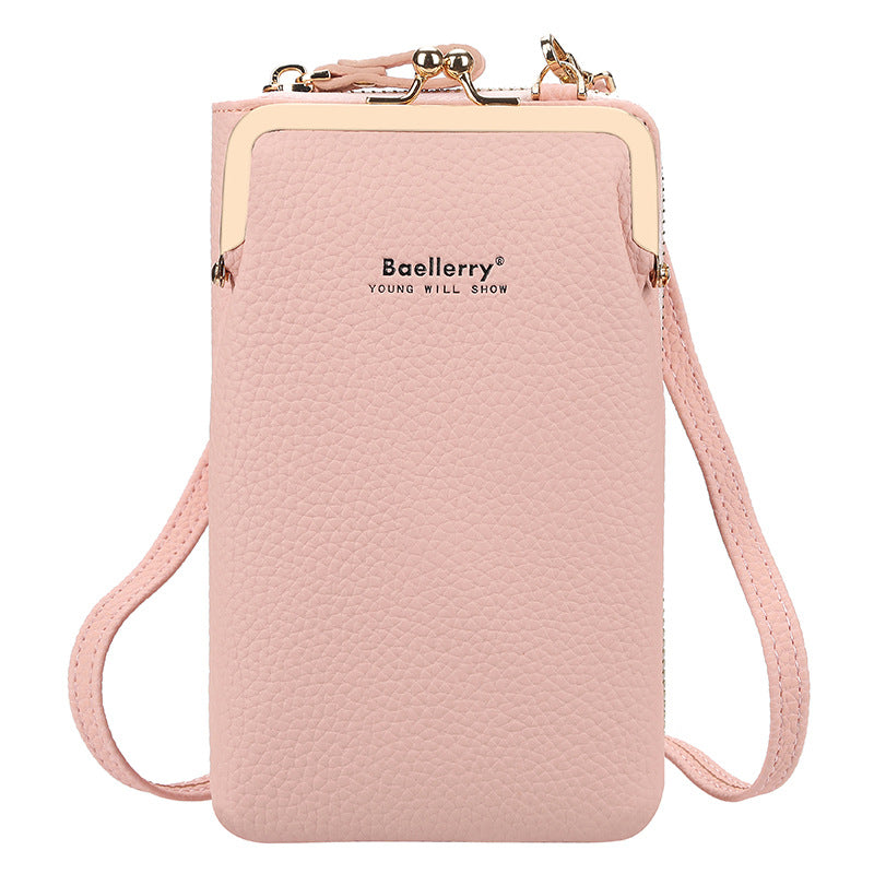 Women's Korean Style Fashion Mid-length Zipper Vertical Bags