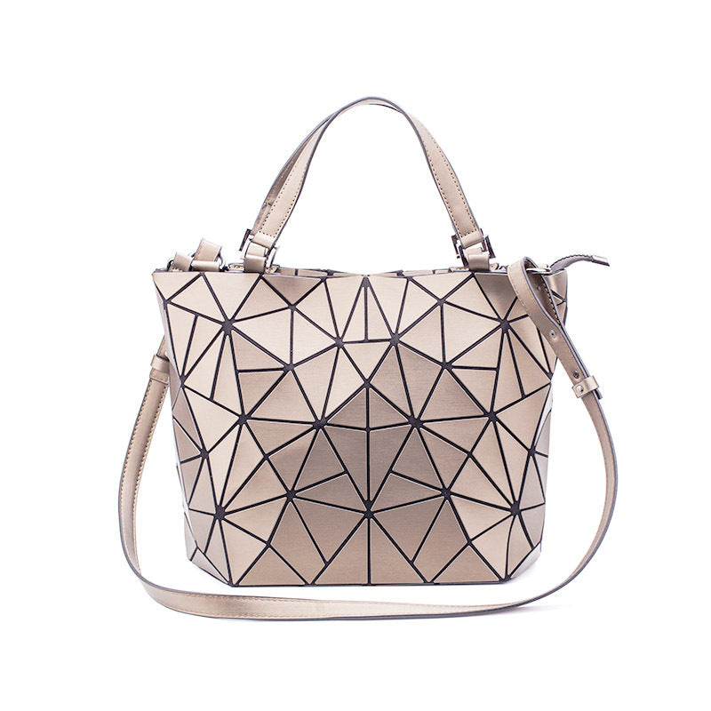 Fashion Women's Geometric Diamond Quilted Folding Shoulder Bags