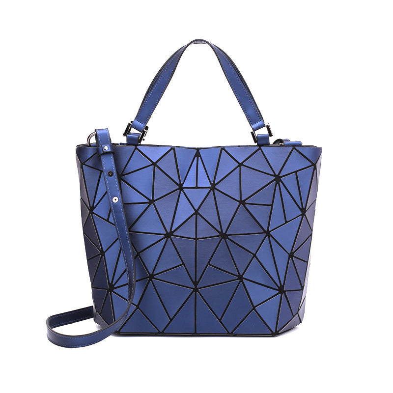 Fashion Women's Geometric Diamond Quilted Folding Shoulder Bags