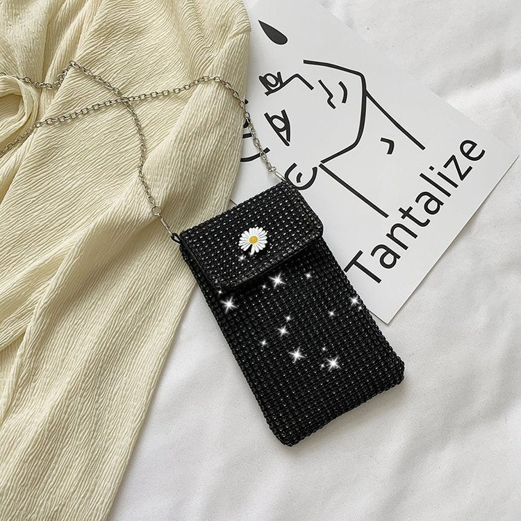 Street Full Diamond Shiny Chain Trendy Fashion Personalized Women's Shoulder Bag