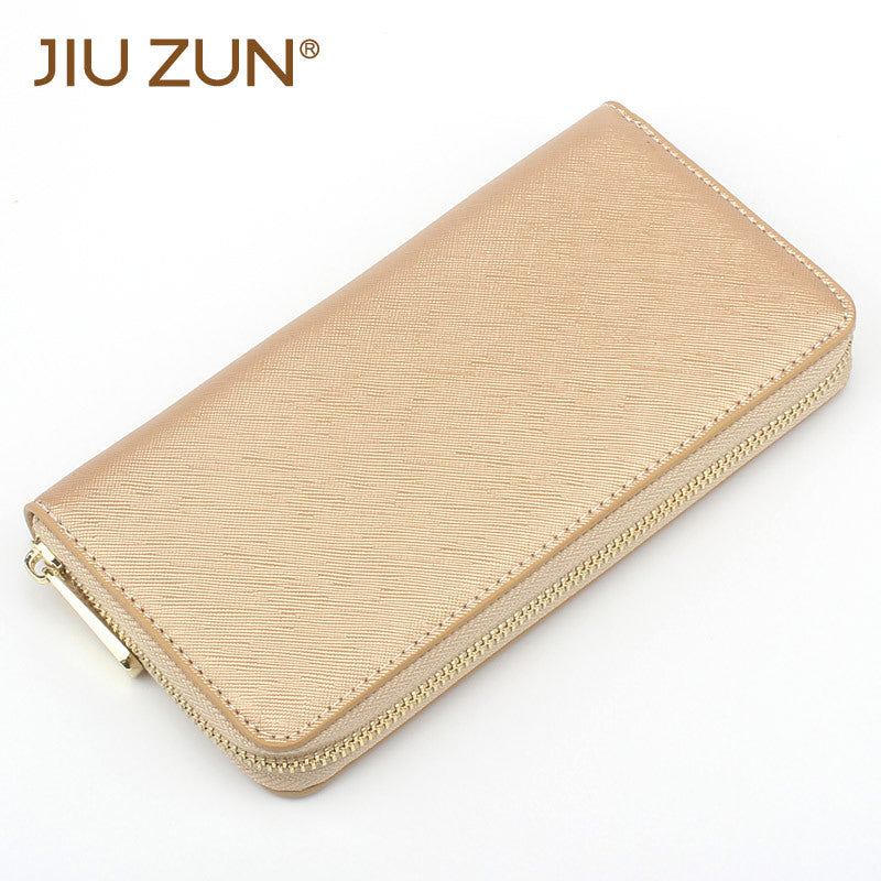 Women's & Men's Long Fortune Cloth Cross Pattern Fashion Men's Wallets