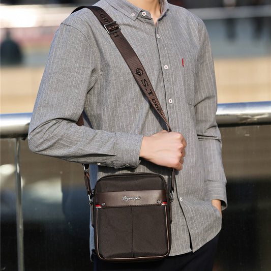 Men's Summer Oxford Cloth Fashion Retro Computer Men's Messenger Bags