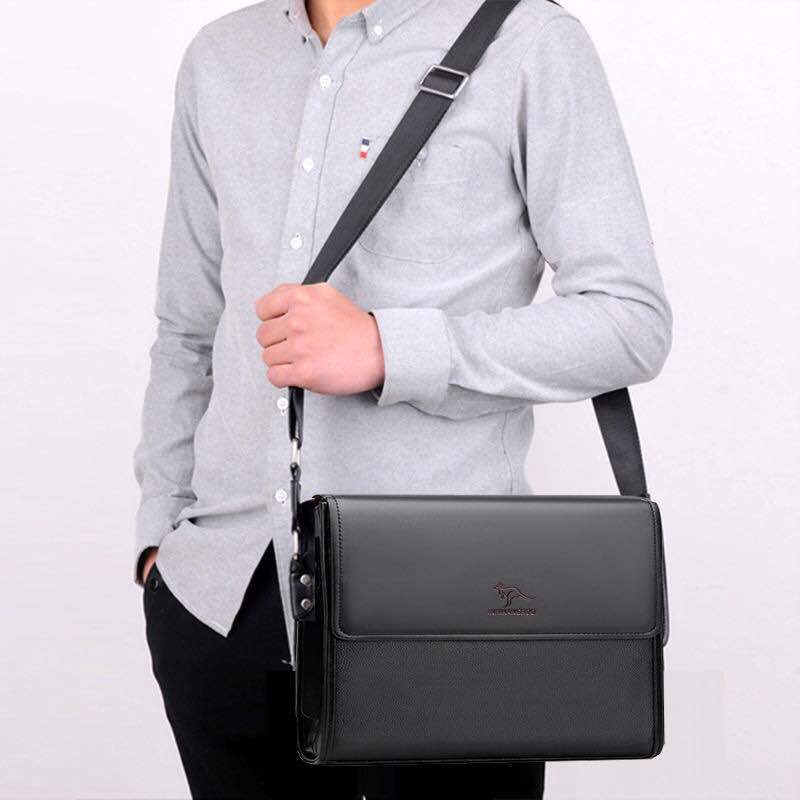 Men's Green Large Capacity Business Fashion Men's Messenger Bags