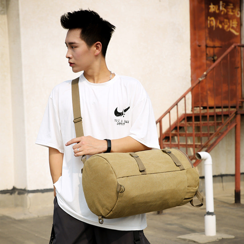 Men's Canvas Excursion Large Capacity Yoga Fitness Backpacks