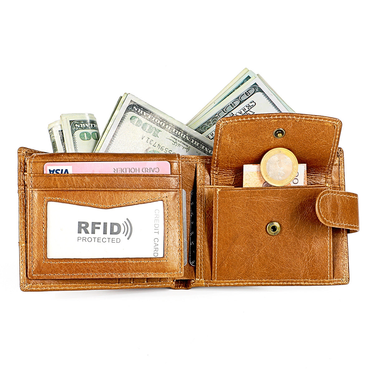 Men's Multiple Slots Retro Genuine Leather Men's Wallets