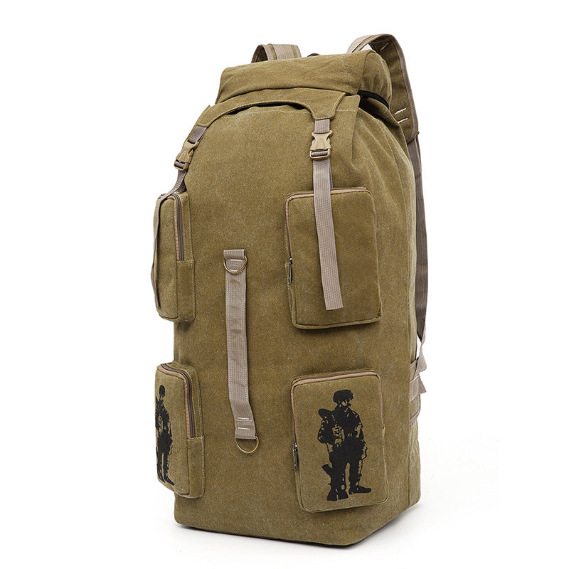 Men's Large Capacity Thickened Canvas Retro Fashion Backpacks