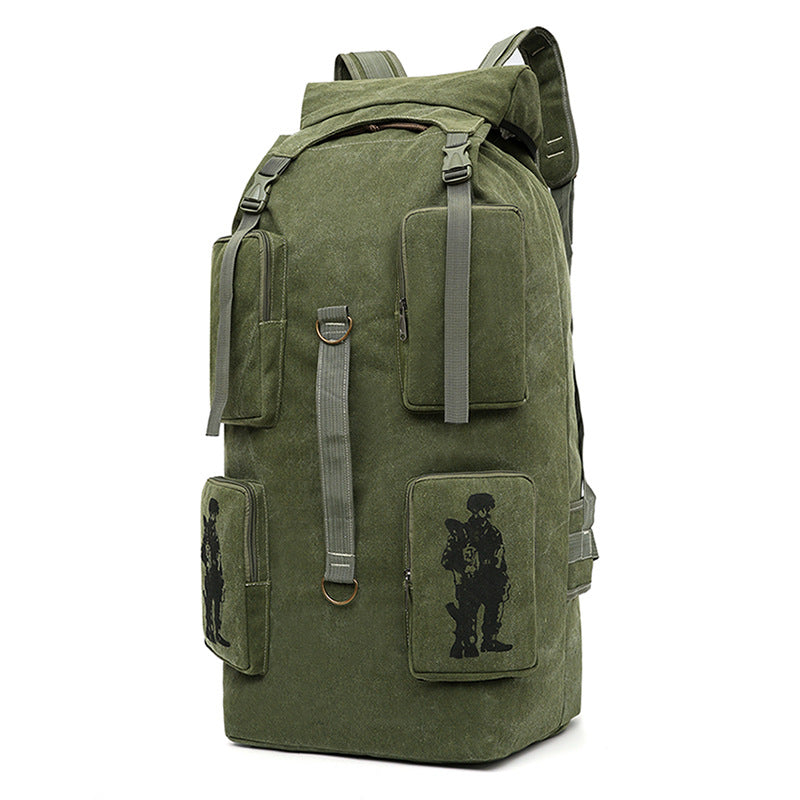 Men's Large Capacity Thickened Canvas Retro Fashion Backpacks