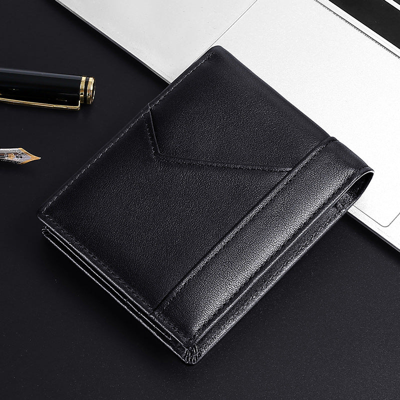 Men's Genuine Leather Vintage Oil Wax Cowhide Men's Wallets