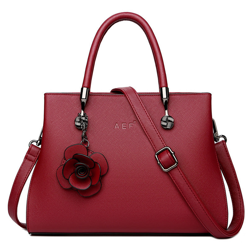 Women's Cross Pattern Pendant Simple Generous Mom Handbags