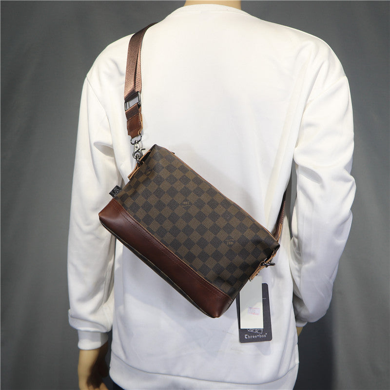 Men's Unisex Trend Clutch Fashion Plaid For Bags