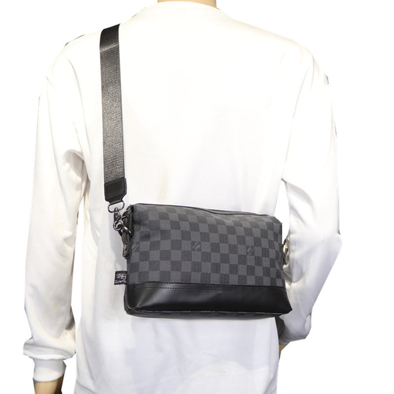 Men's Unisex Trend Clutch Fashion Plaid For Bags