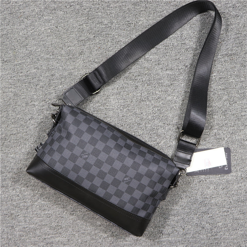 Men's Unisex Trend Clutch Fashion Plaid For Bags