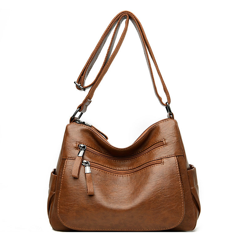 Women's Fashionable Korean Style Versatile Soft Leather Crossbody Bags