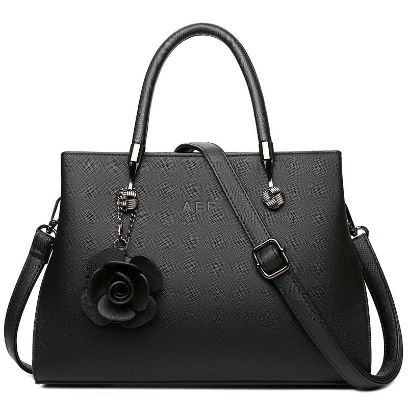 Women's Cross Pattern Pendant Simple Generous Mom Handbags