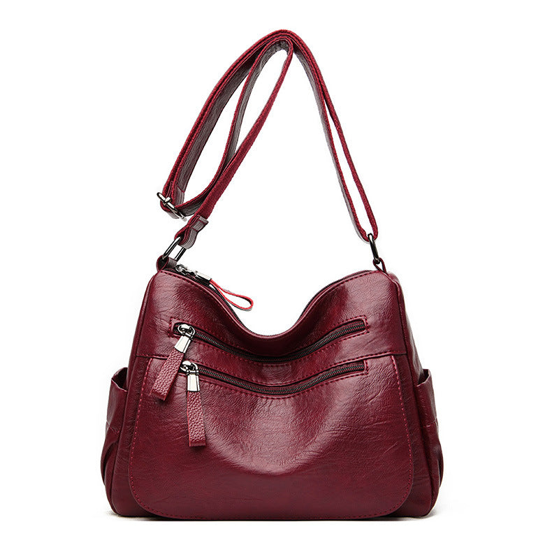 Women's Fashionable Korean Style Versatile Soft Leather Crossbody Bags