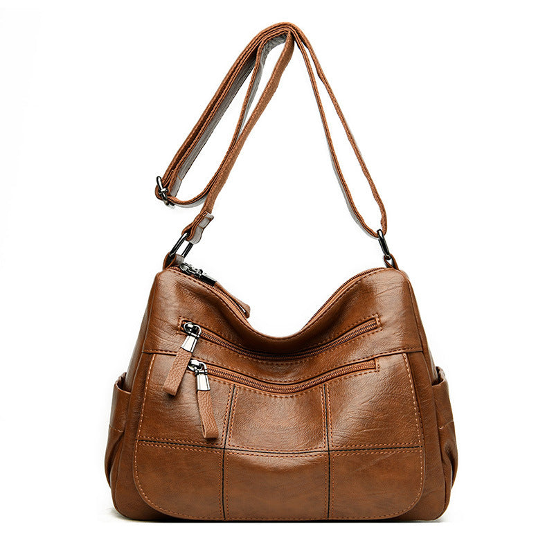 Women's Fashionable Korean Style Soft Leather One Crossbody Bags