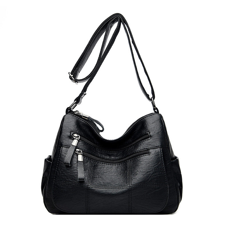 Women's Fashionable Korean Style Soft Leather One Crossbody Bags