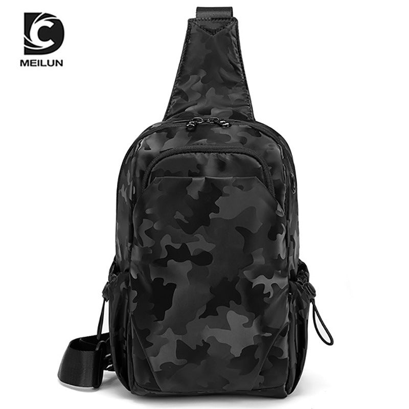Men's Trendy Oxford Cloth Leisure Mobile Men's Chest Bags