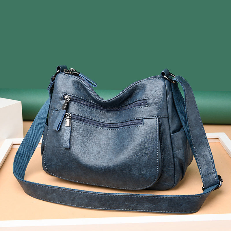 Women's Fashionable Korean Style Versatile Soft Leather Crossbody Bags