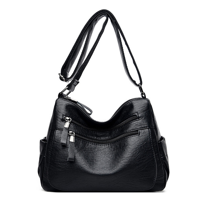 Women's Fashionable Korean Style Versatile Soft Leather Crossbody Bags