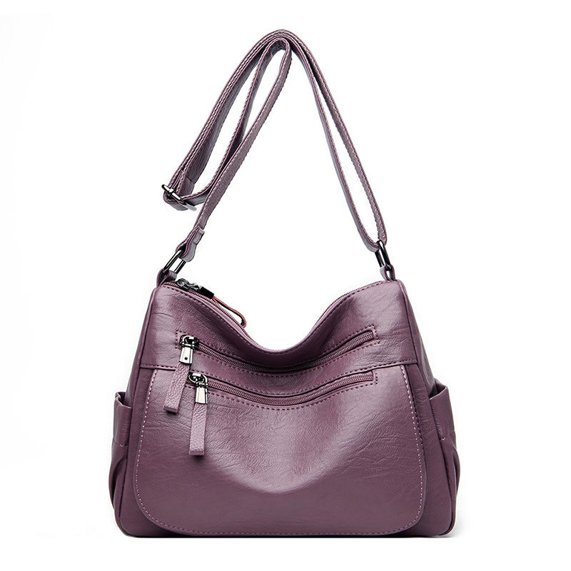 Women's Fashionable Korean Style Versatile Soft Leather Crossbody Bags