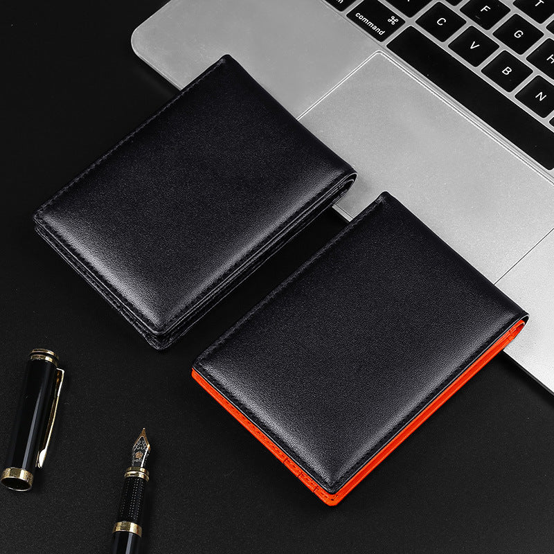Men's Leather Clamp Selected First Layer Cowhide Men's Wallet