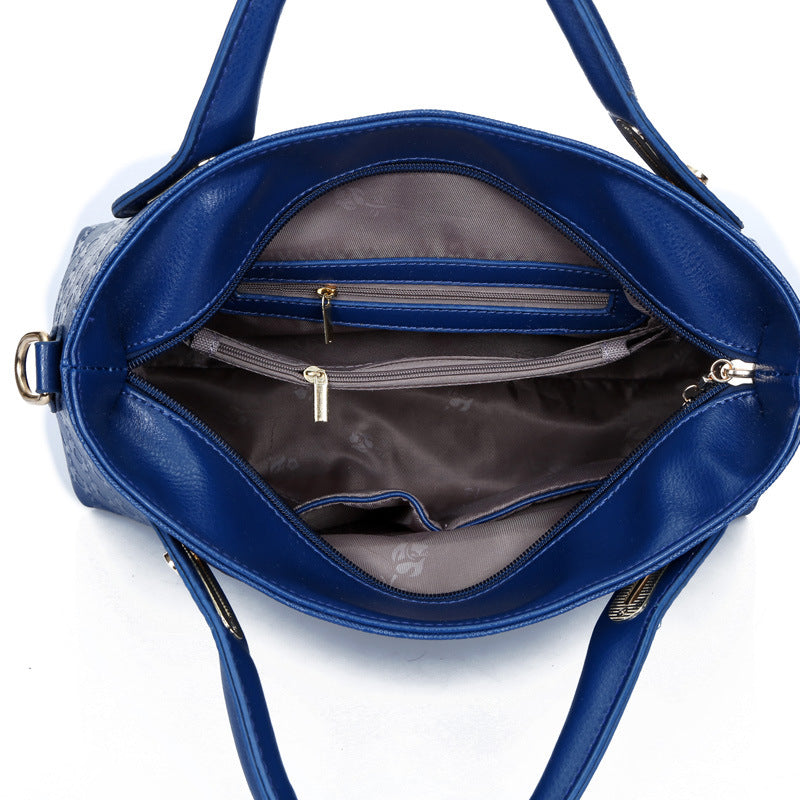 Durable Women's Mother Bear Pendant Simple Women's Shoulder Bag