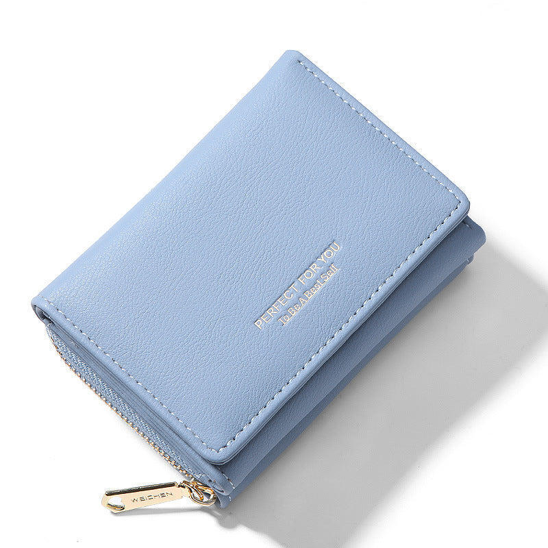 Women's Short Korean Zipper Simple Multifunctional Coin Purses