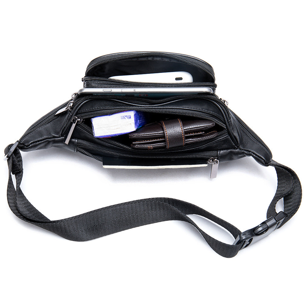 Women's Sheepskin Leather Fashion Soft Sport Waist Packs