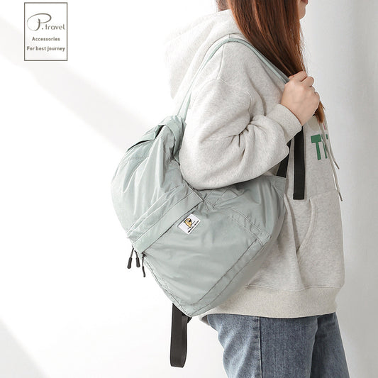 Women's Leisure Fashion Folding Portable Nylon Waterproof Backpacks